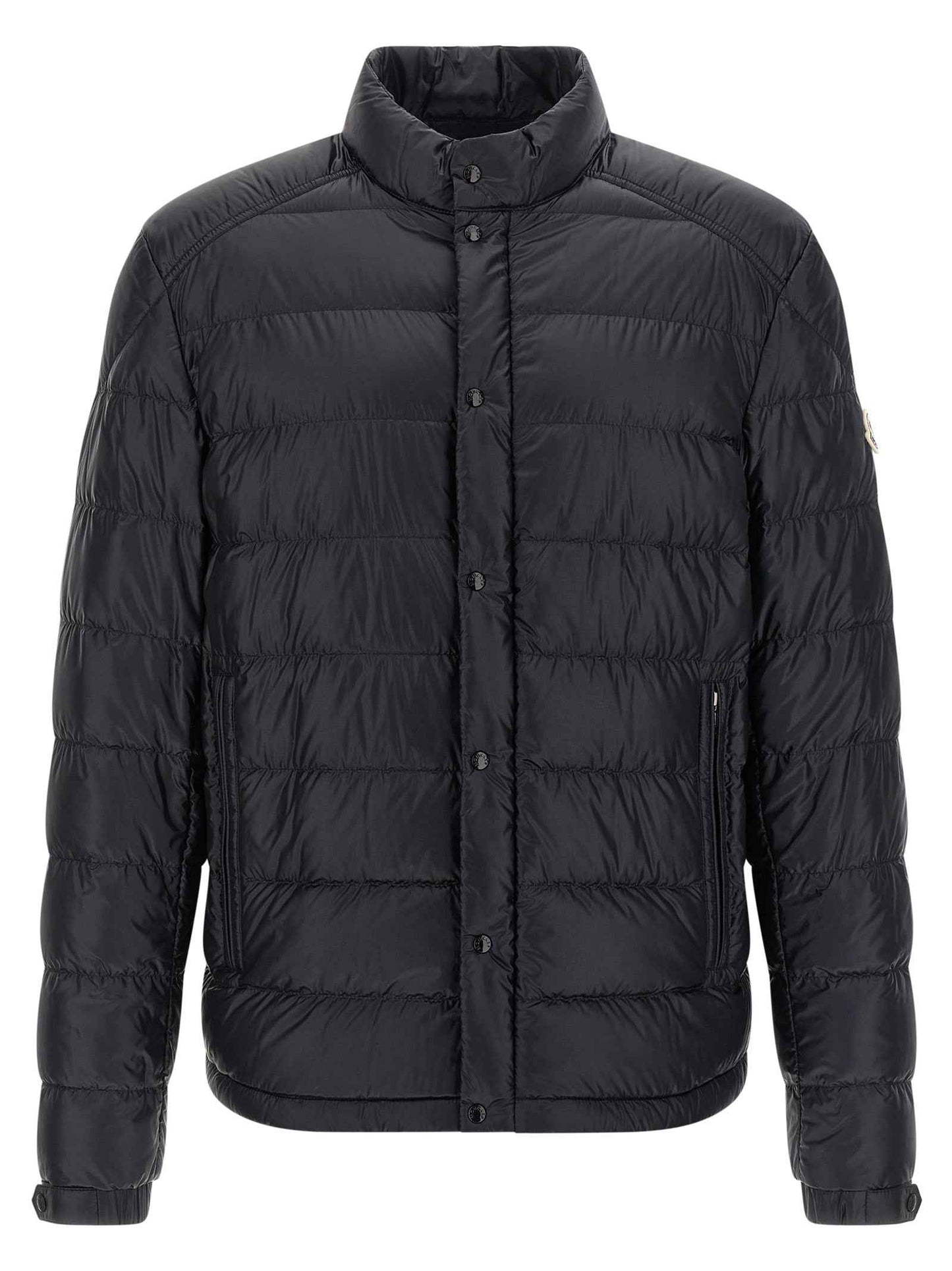 Blue Polyamide Full-Length Jacket