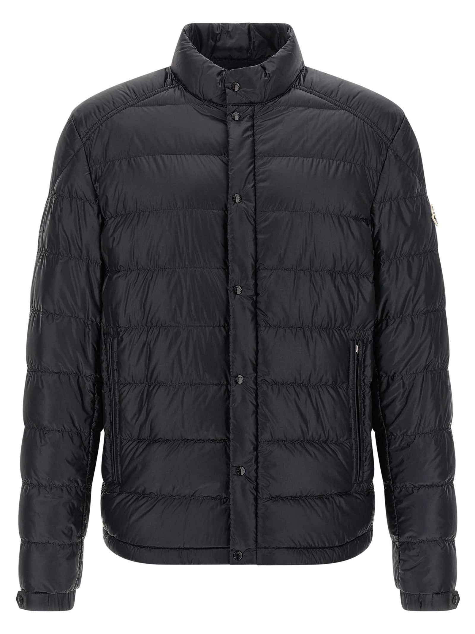Blue Polyamide Full-Length Jacket