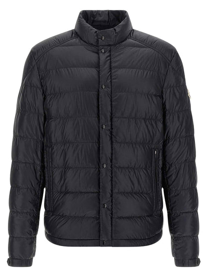 Blue Polyamide Full-Length Jacket