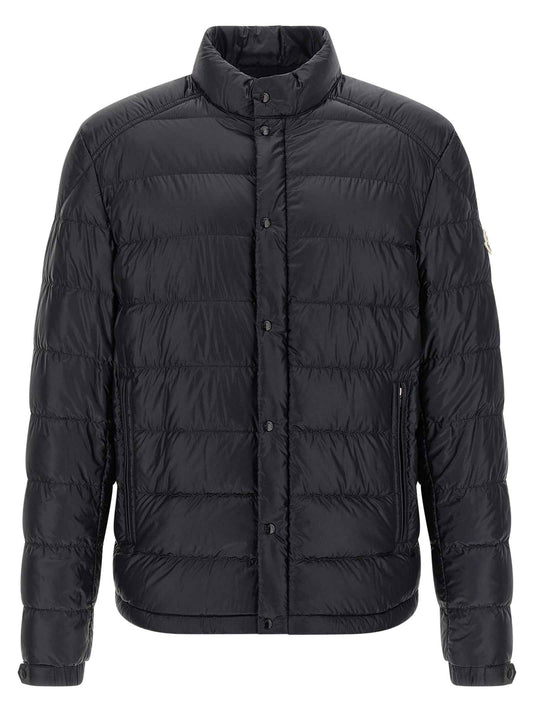 Blue Polyamide Full-Length Jacket