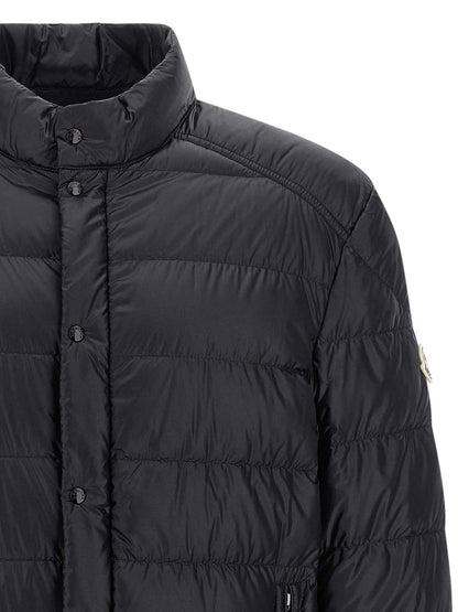 Blue Polyamide Full-Length Jacket