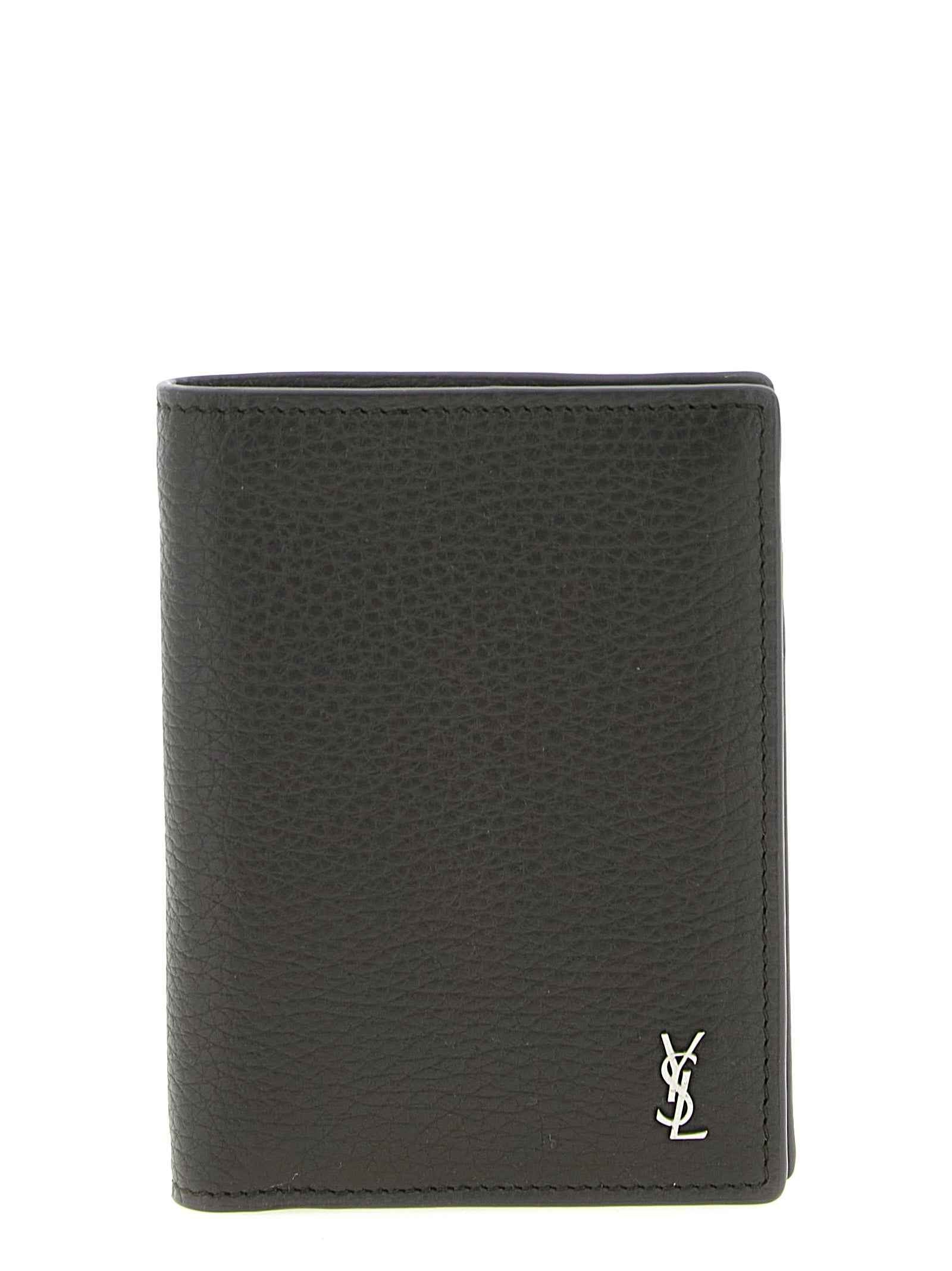 Brown Calfskin Leather Wallet