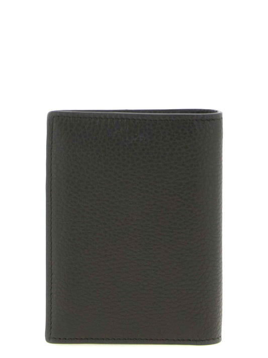 Brown Calfskin Leather Wallet