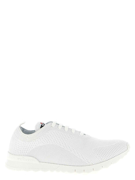 White Cotton Athletic Sneakers