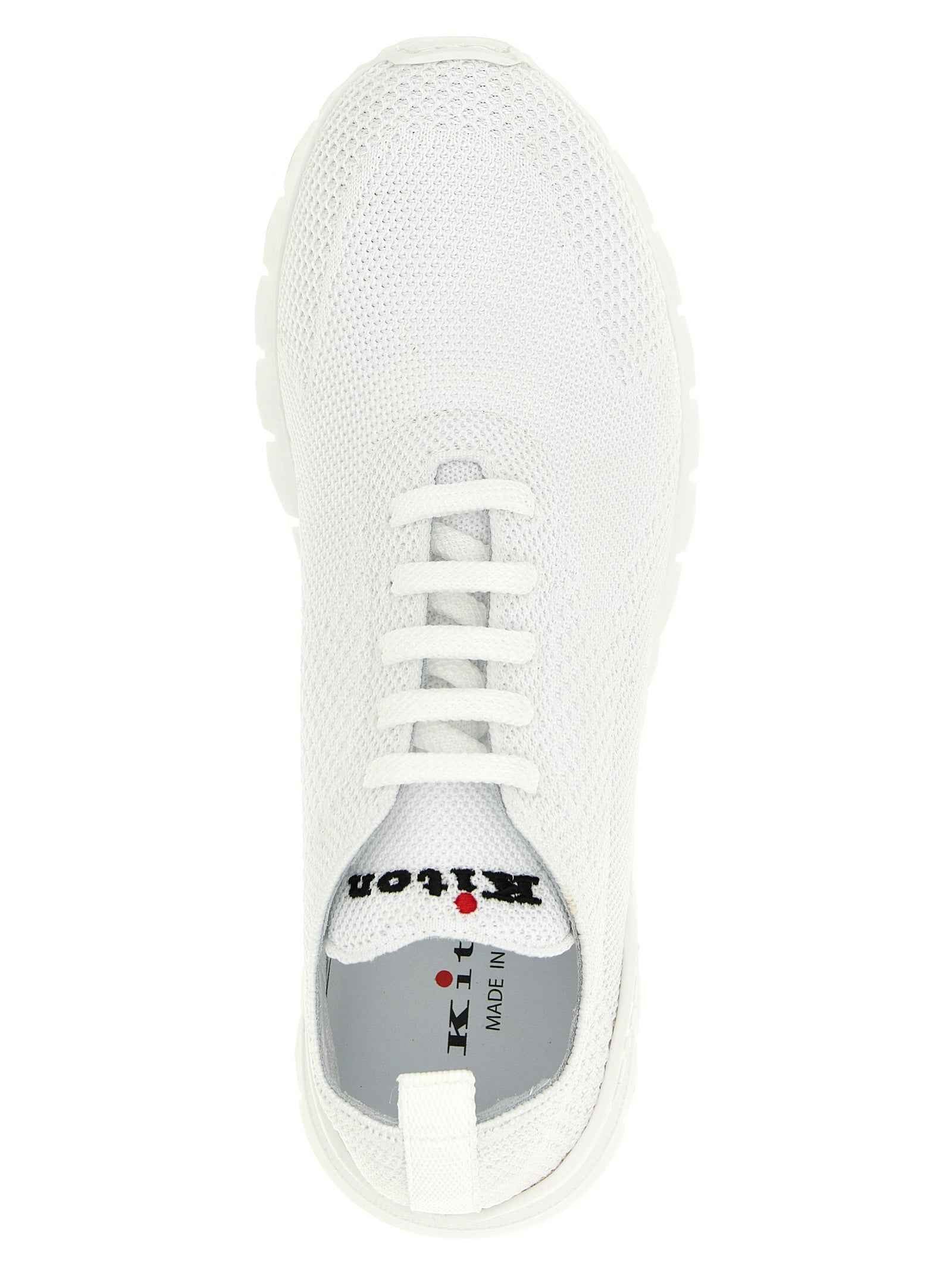 White Cotton Athletic Sneakers
