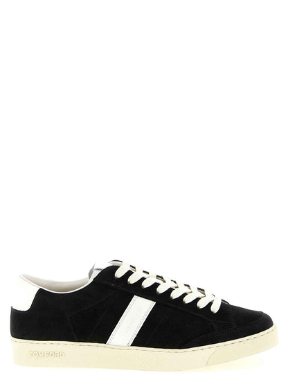 Bicolor Leather Low Top Sneakers