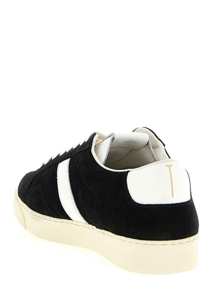 Bicolor Leather Low Top Sneakers