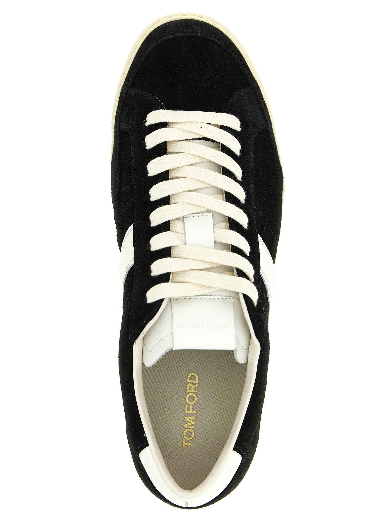 Bicolor Leather Low Top Sneakers