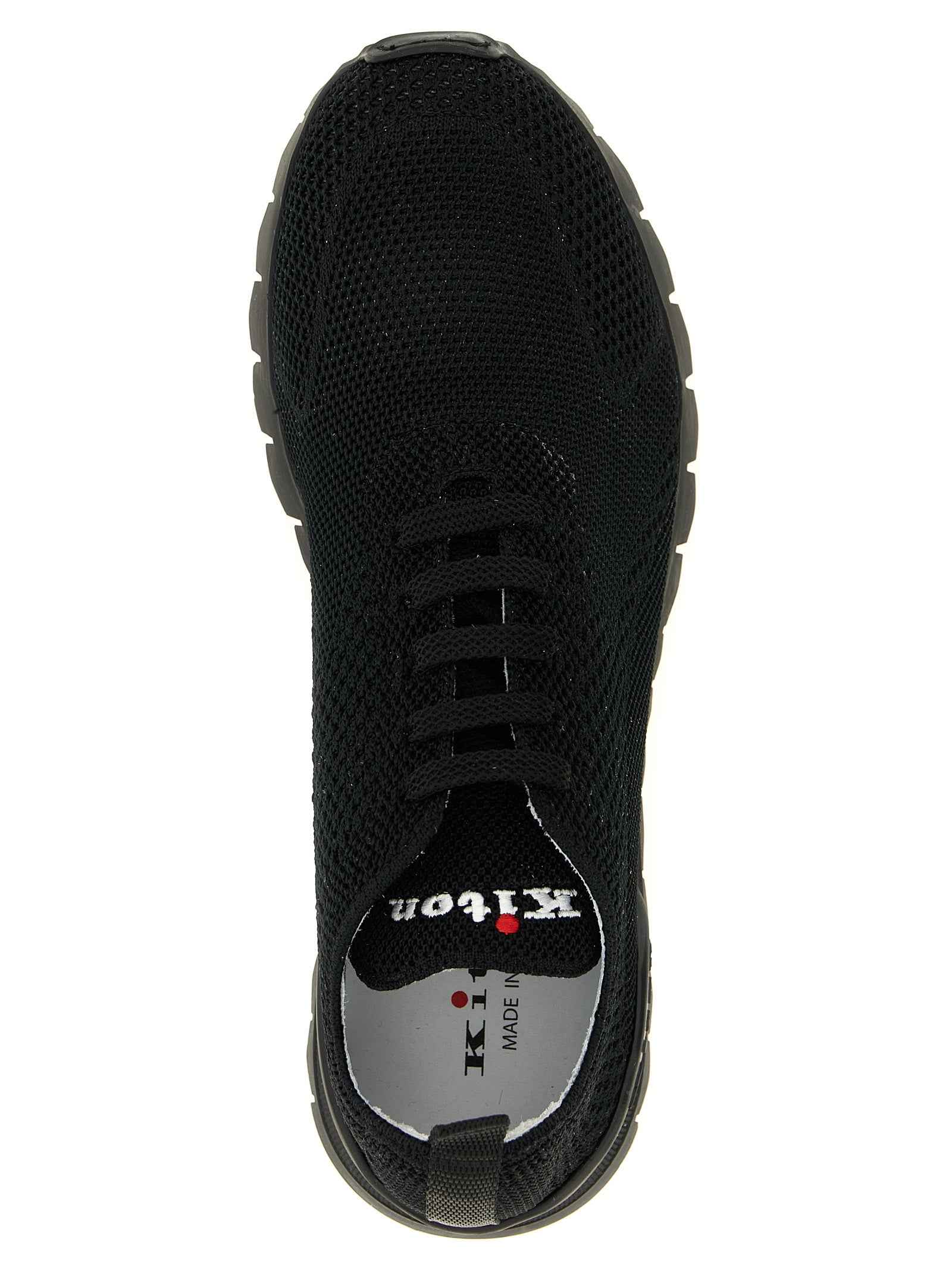 Black Cotton Athletic Sneakers