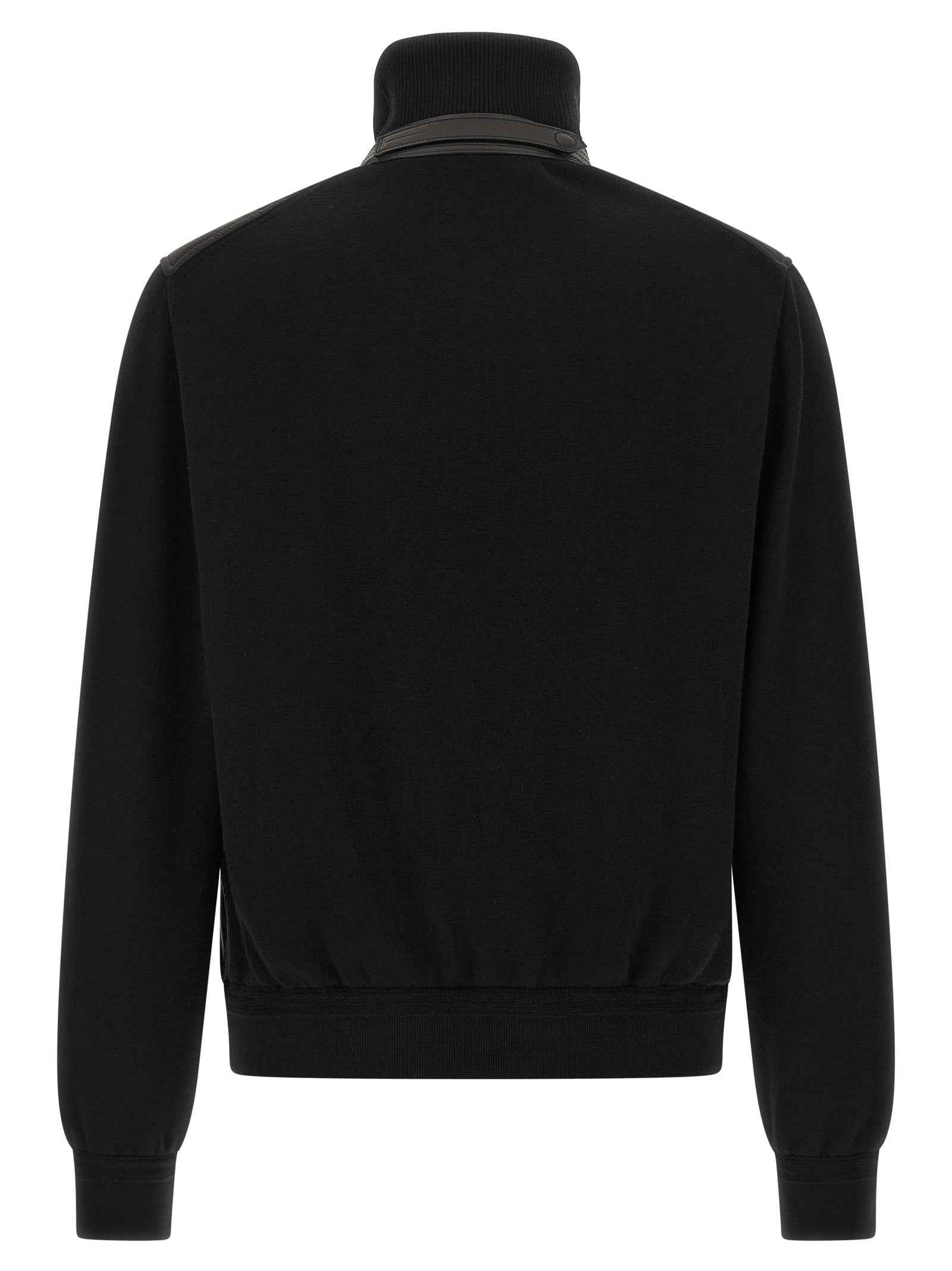 Black Wool Bomber