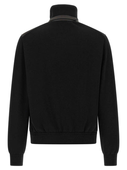 Black Wool Bomber