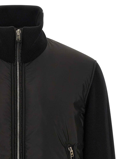 Black Wool Bomber