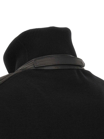 Black Wool Bomber