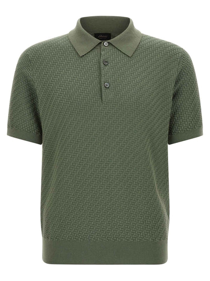 Bicolor Cotton Polo Shirt