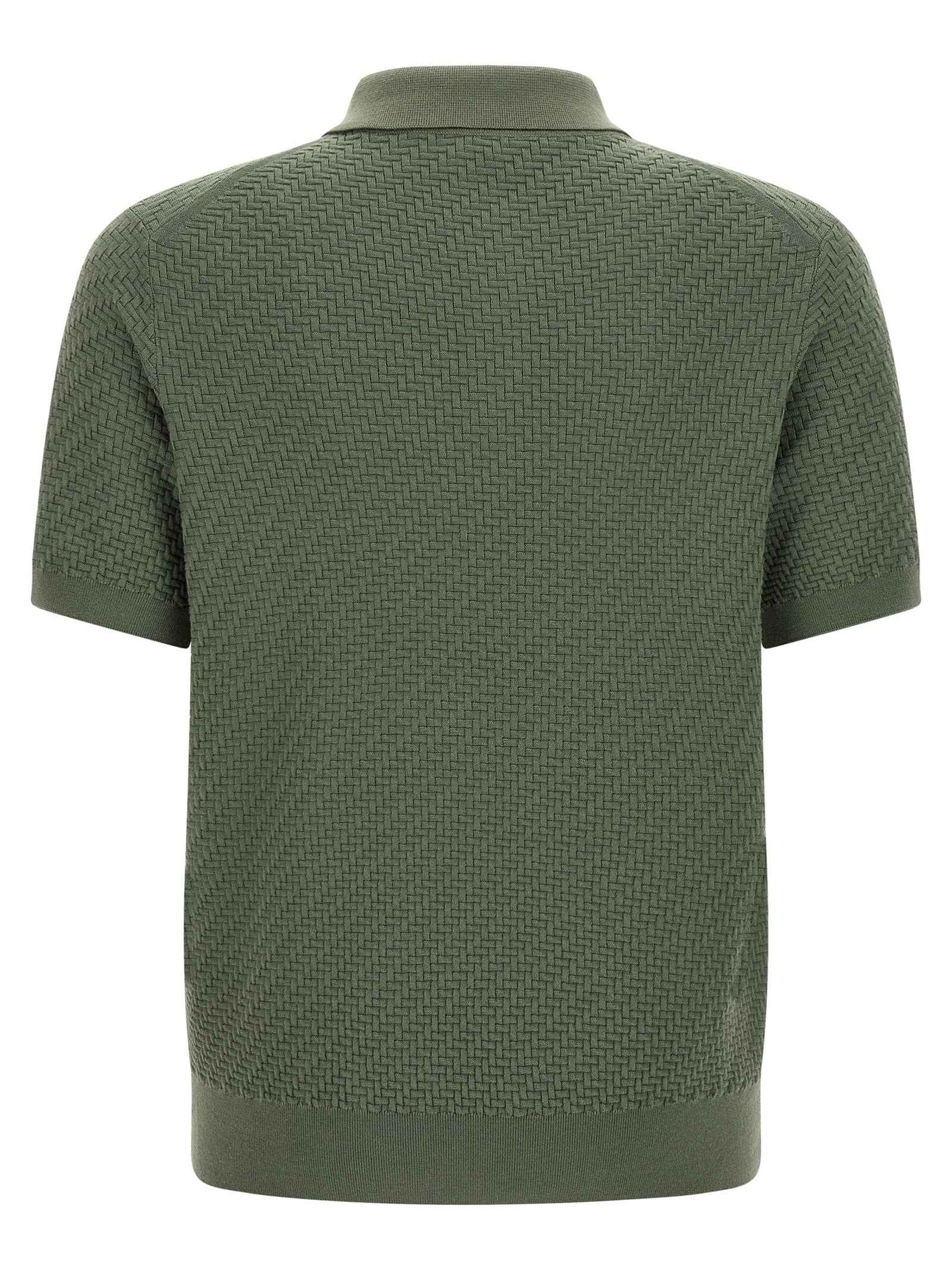 Bicolor Cotton Polo Shirt