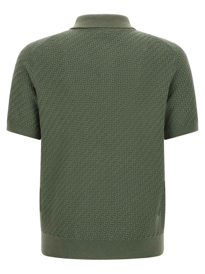 Bicolor Cotton Polo Shirt