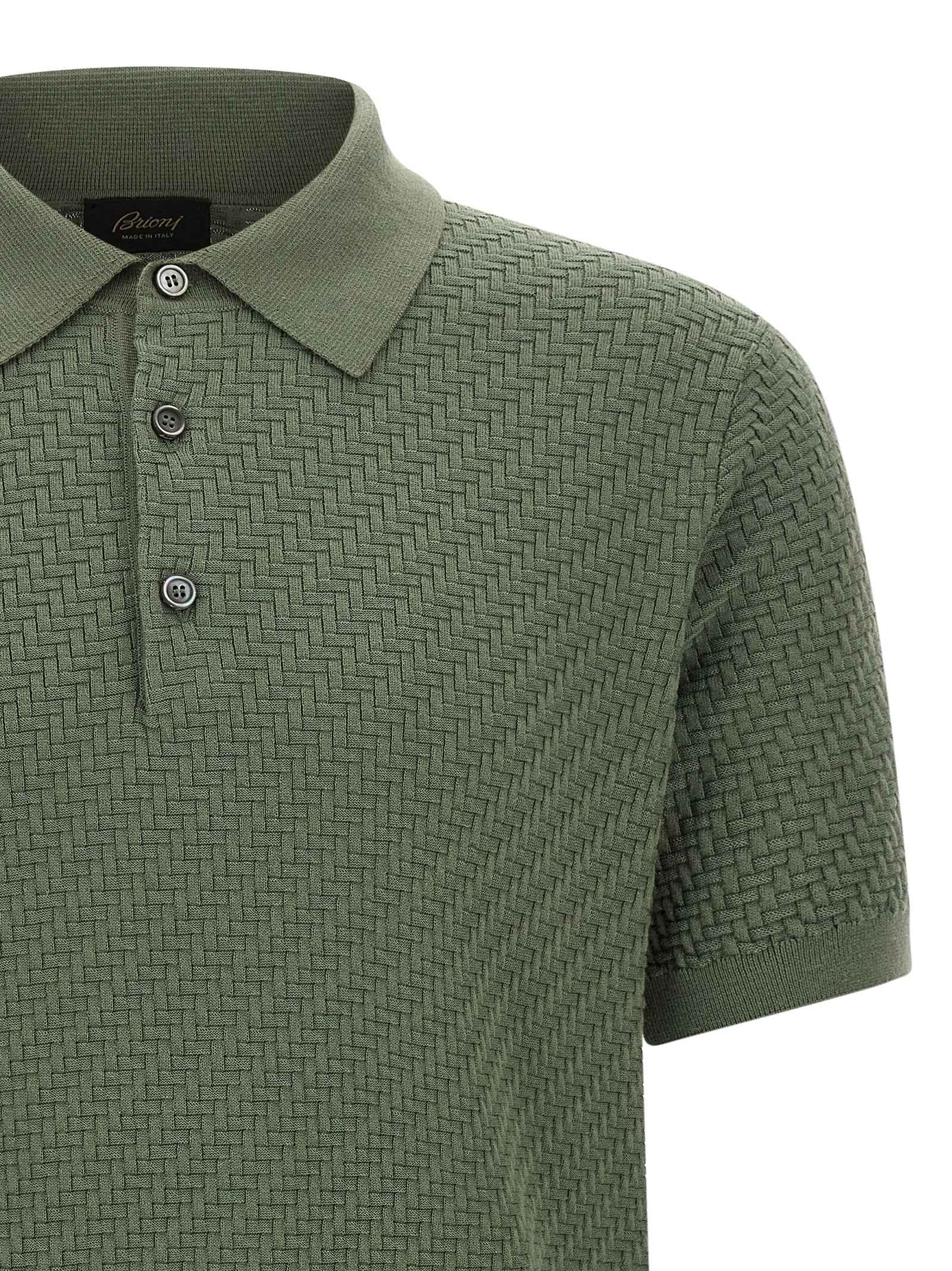 Bicolor Cotton Polo Shirt