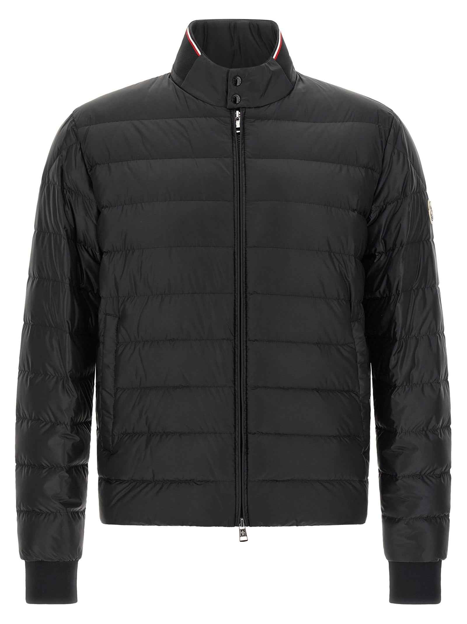 Black Polyamide Full-Length Jacket