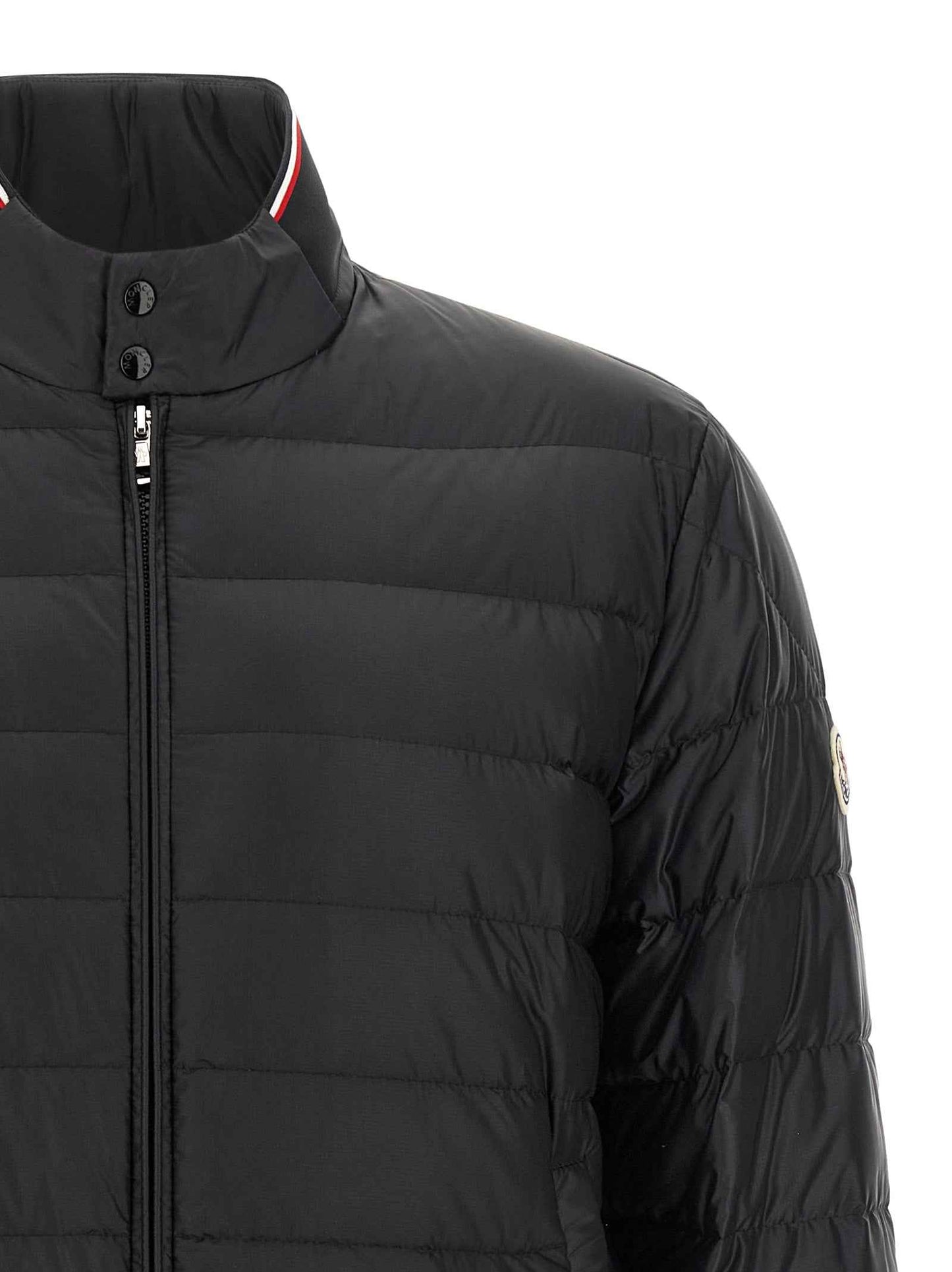 Black Polyamide Full-Length Jacket