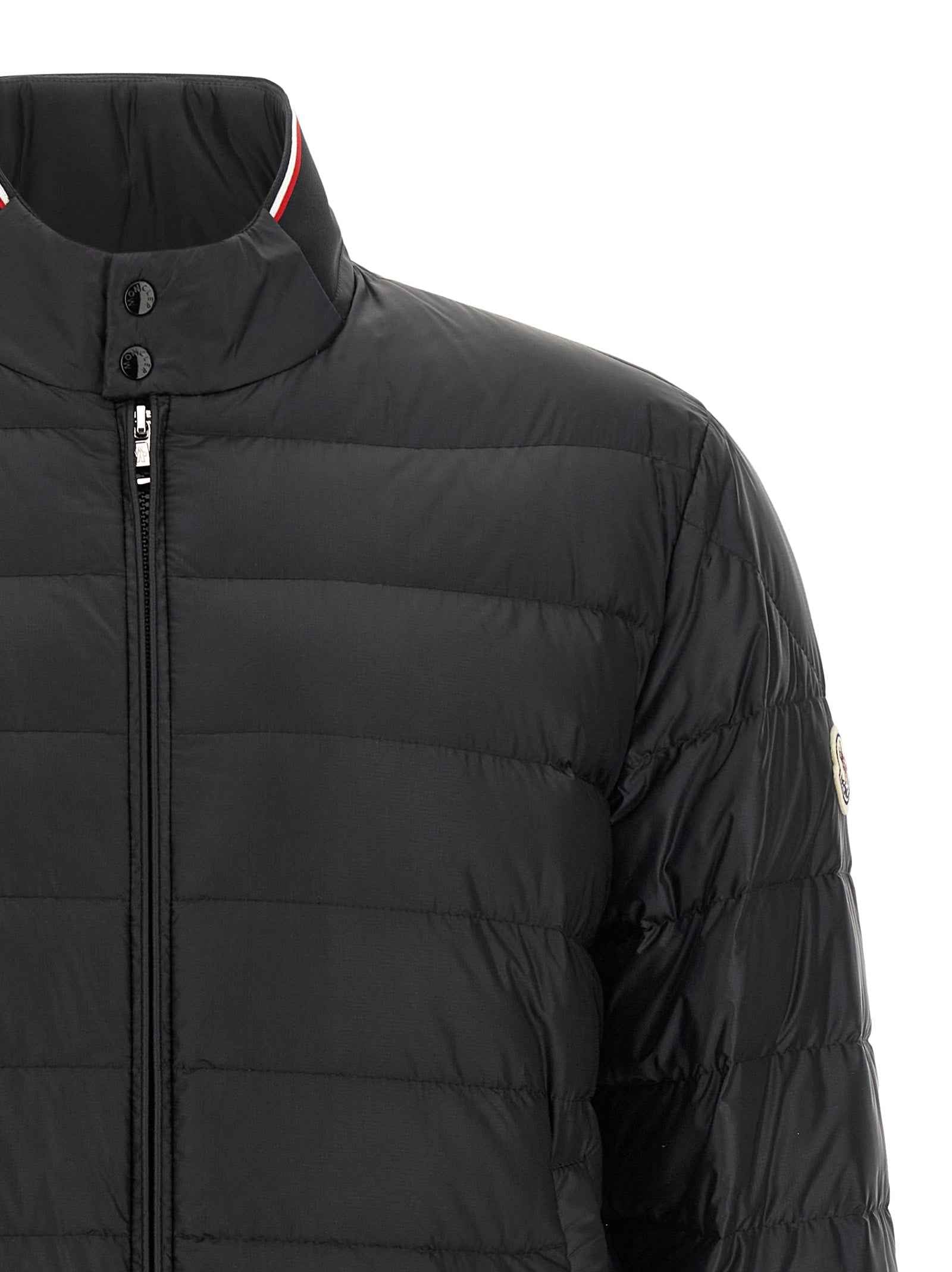 Black Polyamide Full-Length Jacket