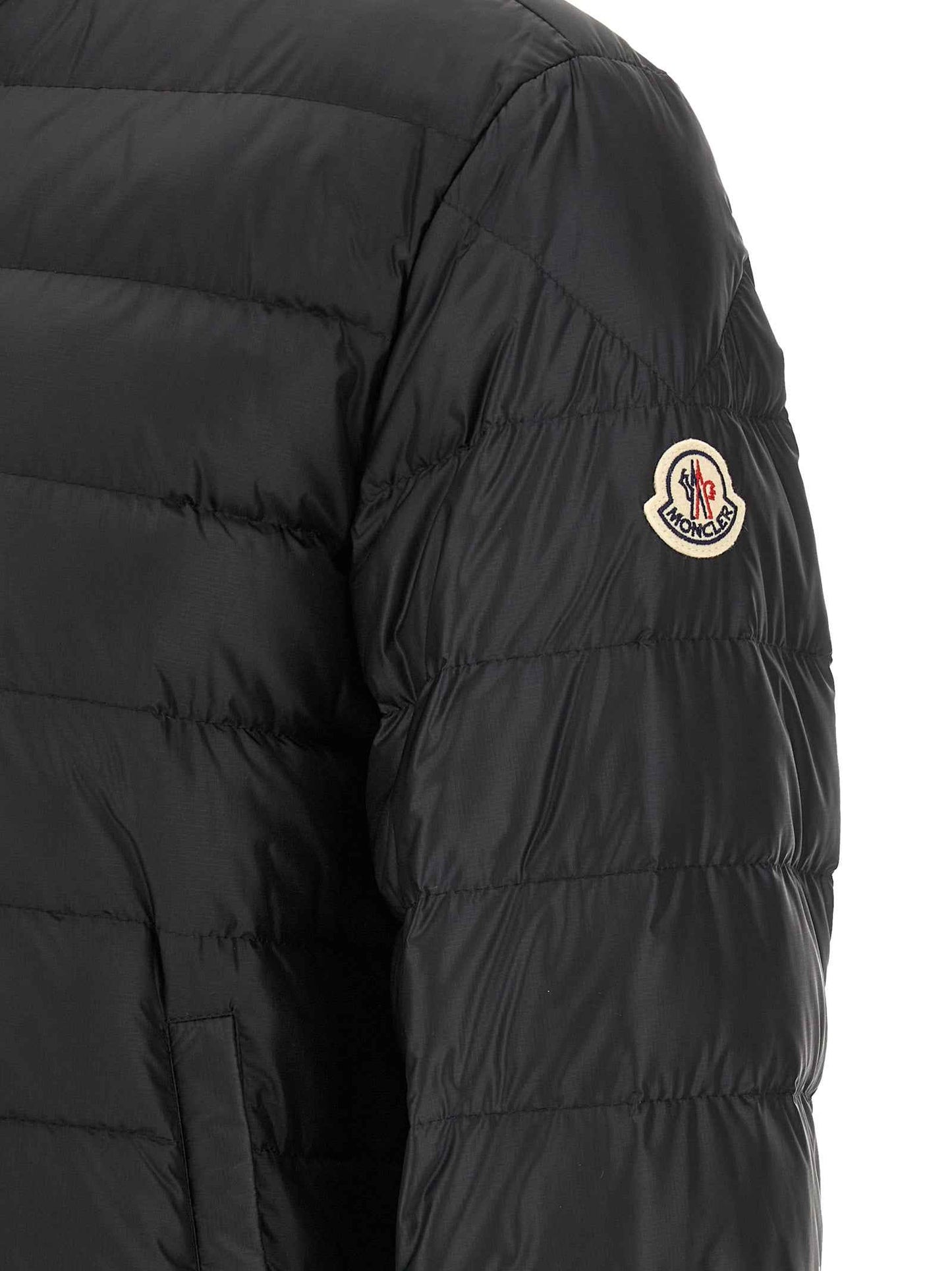 Black Polyamide Full-Length Jacket