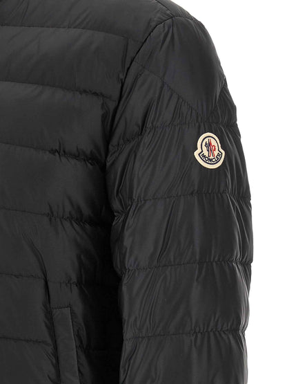 Black Polyamide Full-Length Jacket