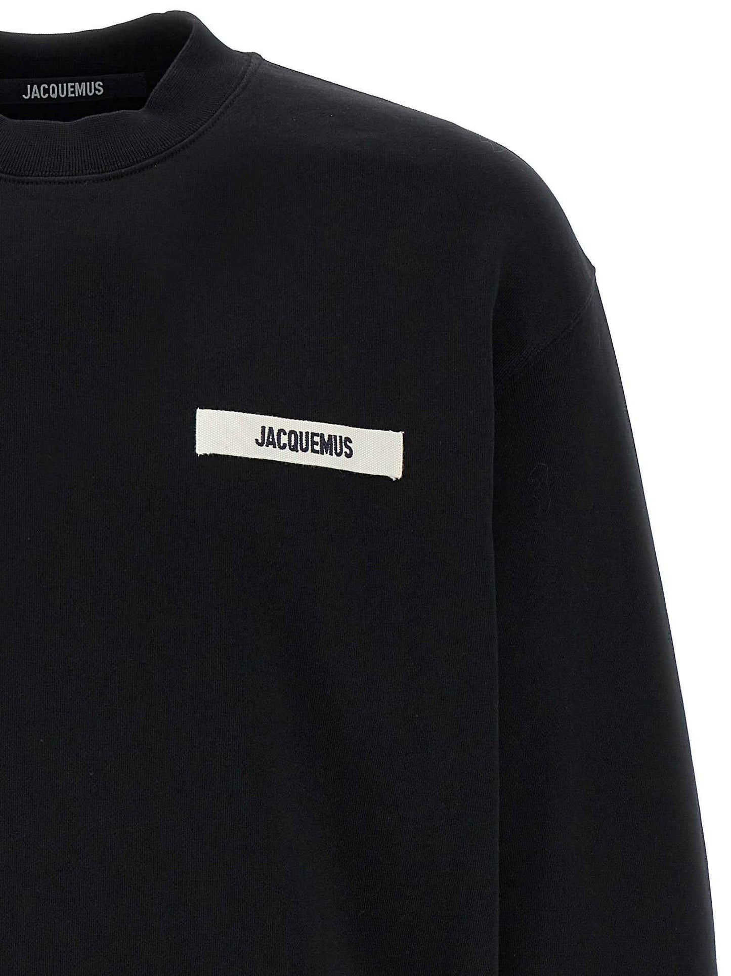 Black Cotton Sweatshirt