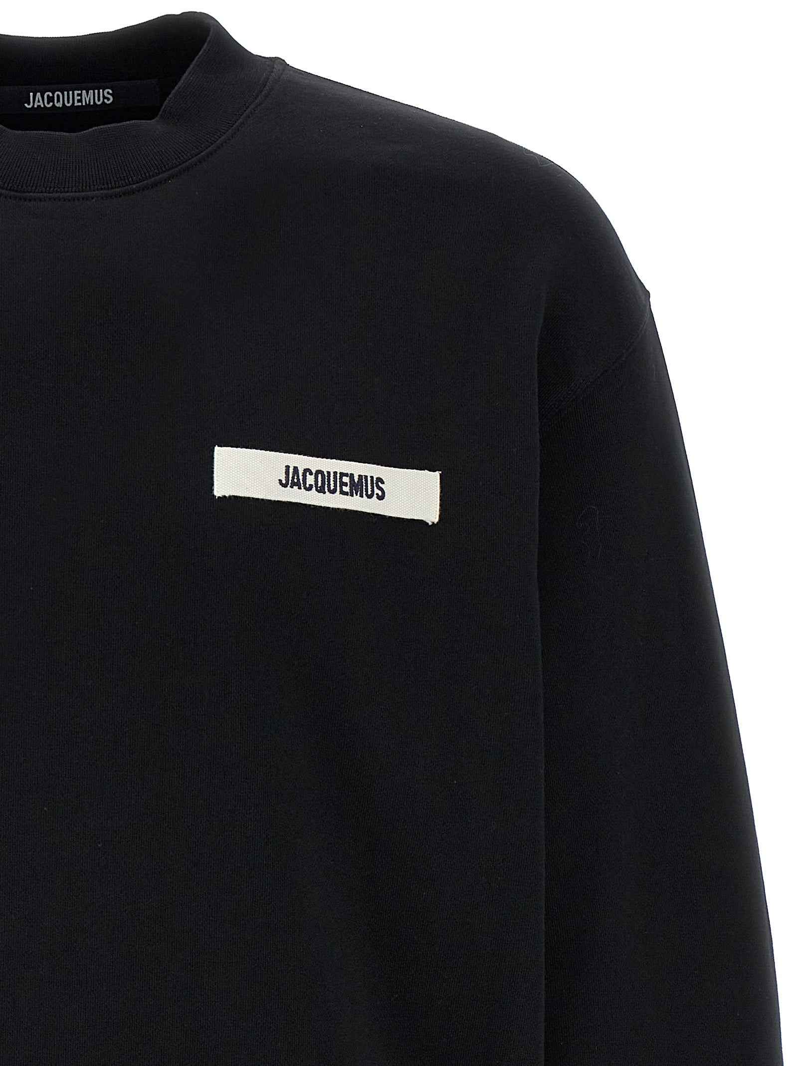 Black Cotton Sweatshirt