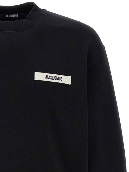 Black Cotton Sweatshirt