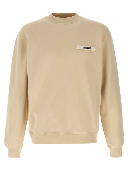 Beige Cotton Sweatshirt