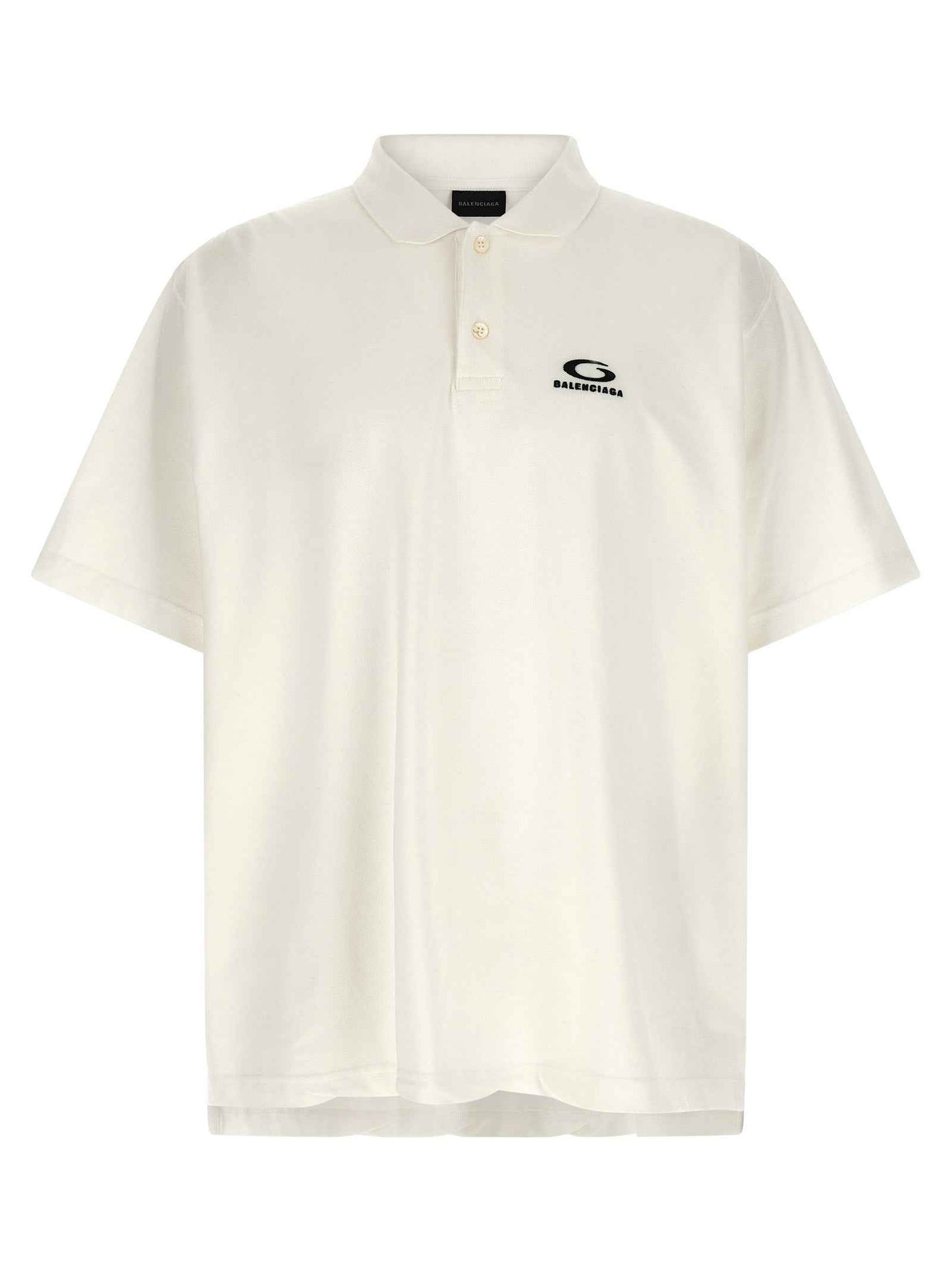 White Cotton Polo Shirt