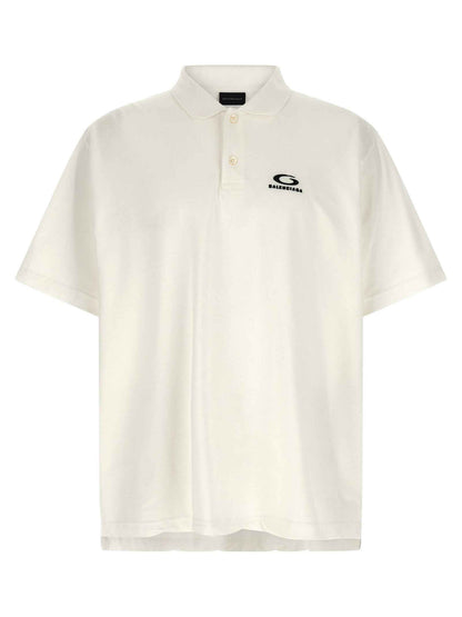 White Cotton Polo Shirt