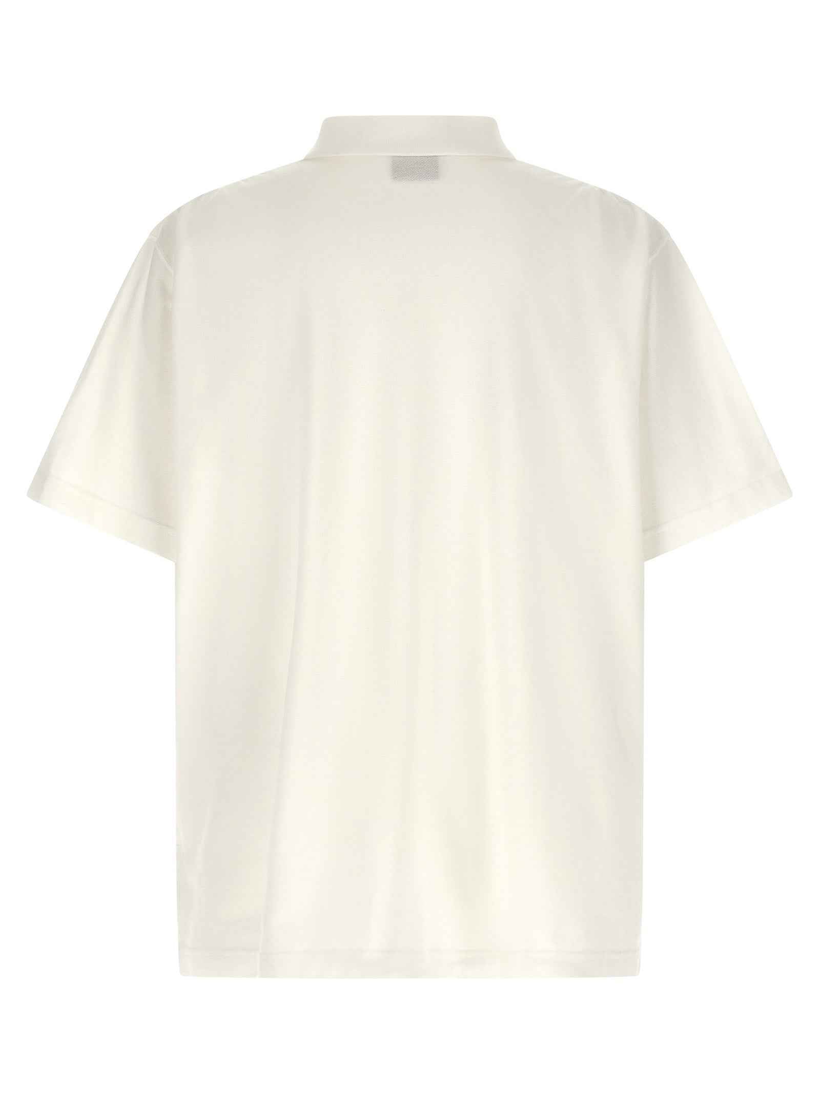 White Cotton Polo Shirt