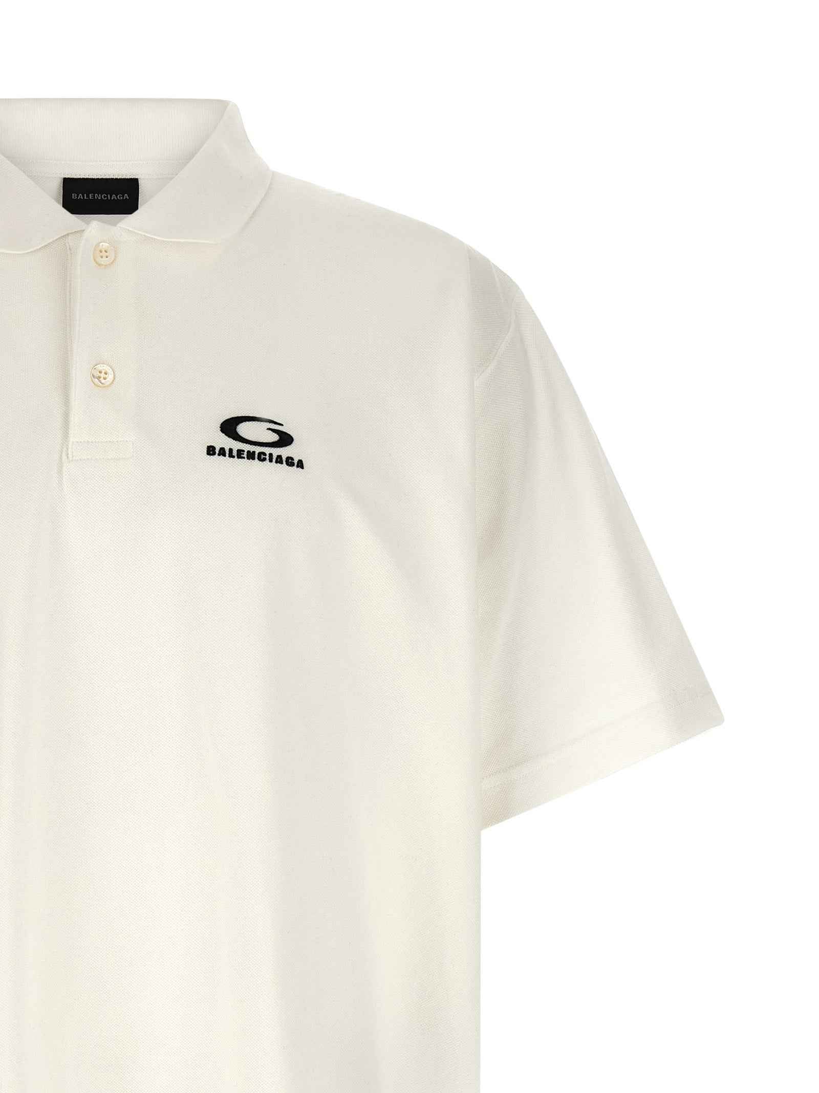 White Cotton Polo Shirt