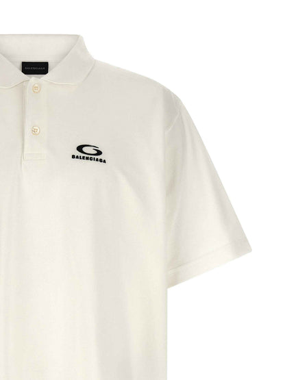 White Cotton Polo Shirt