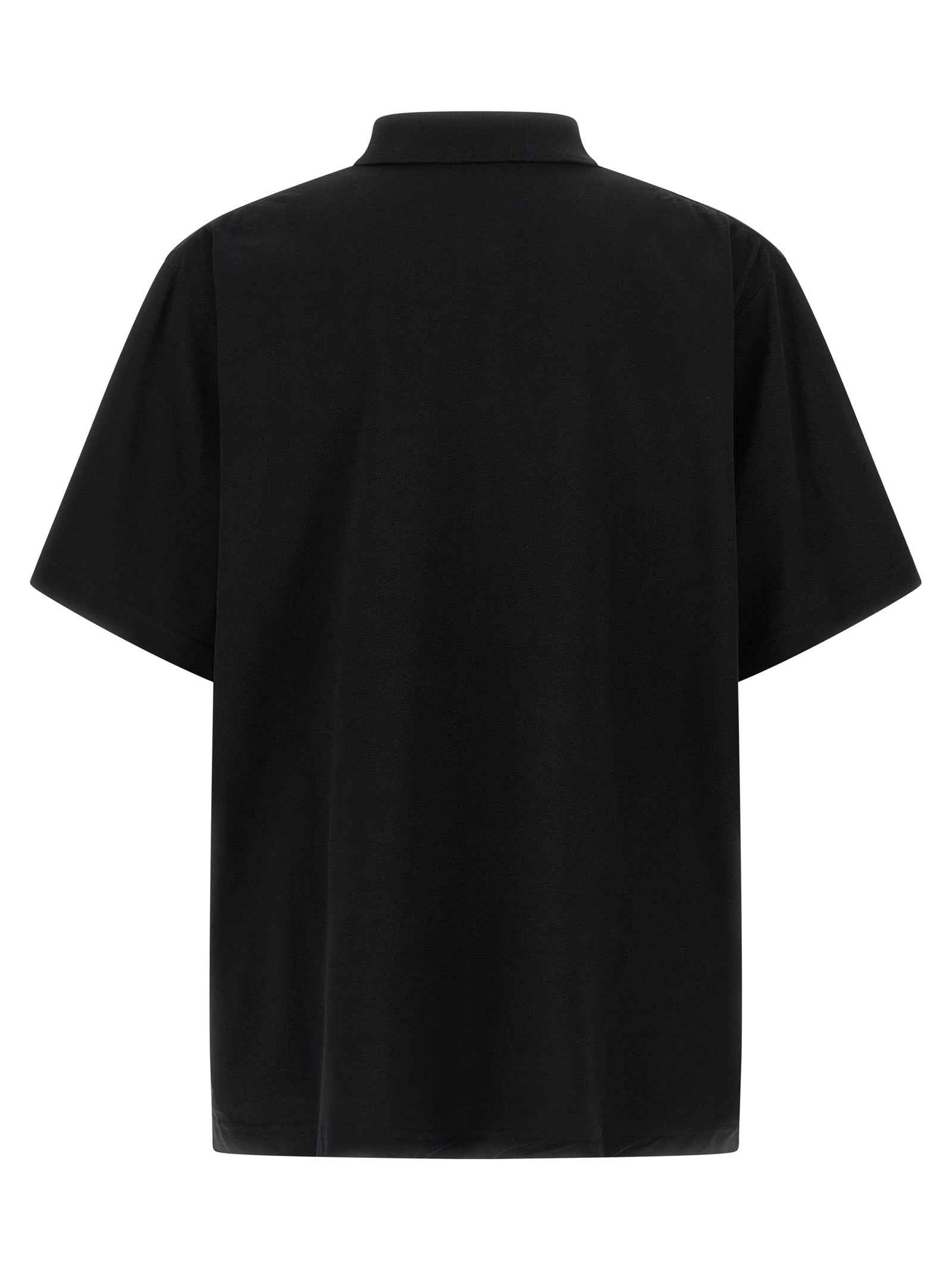 Black Cotton Polo Shirt