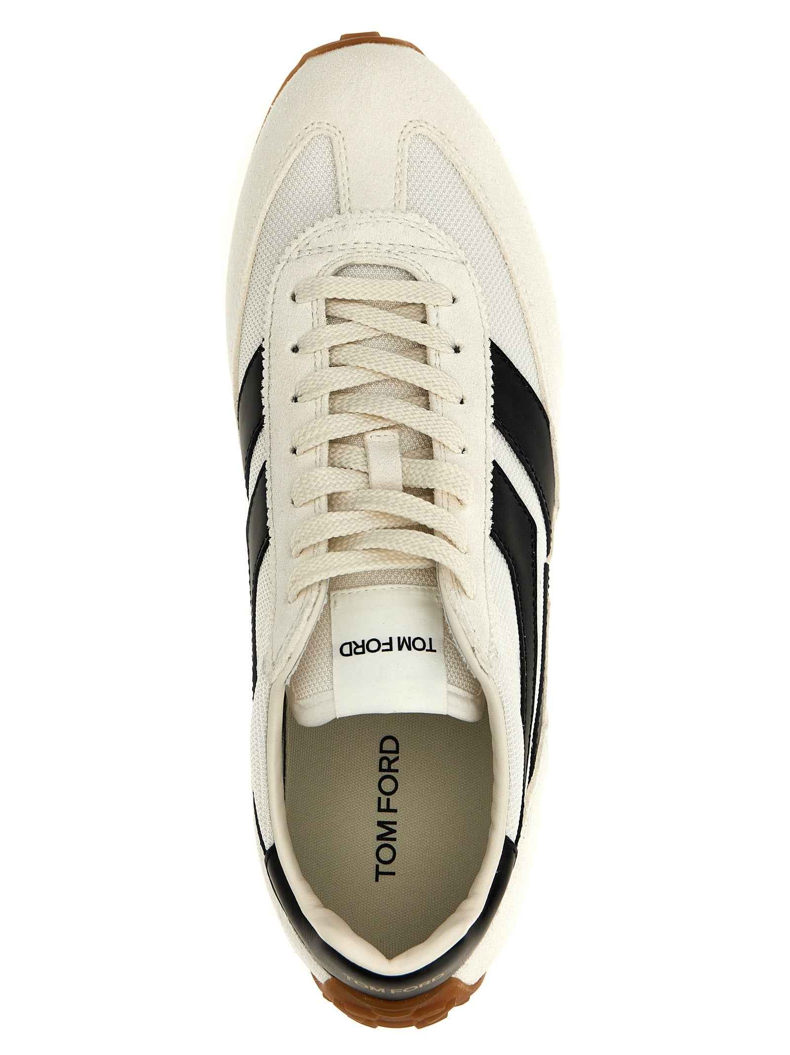 Bicolor Polyester Athletic Sneakers