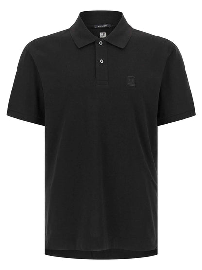Black Cotton Polo Shirt