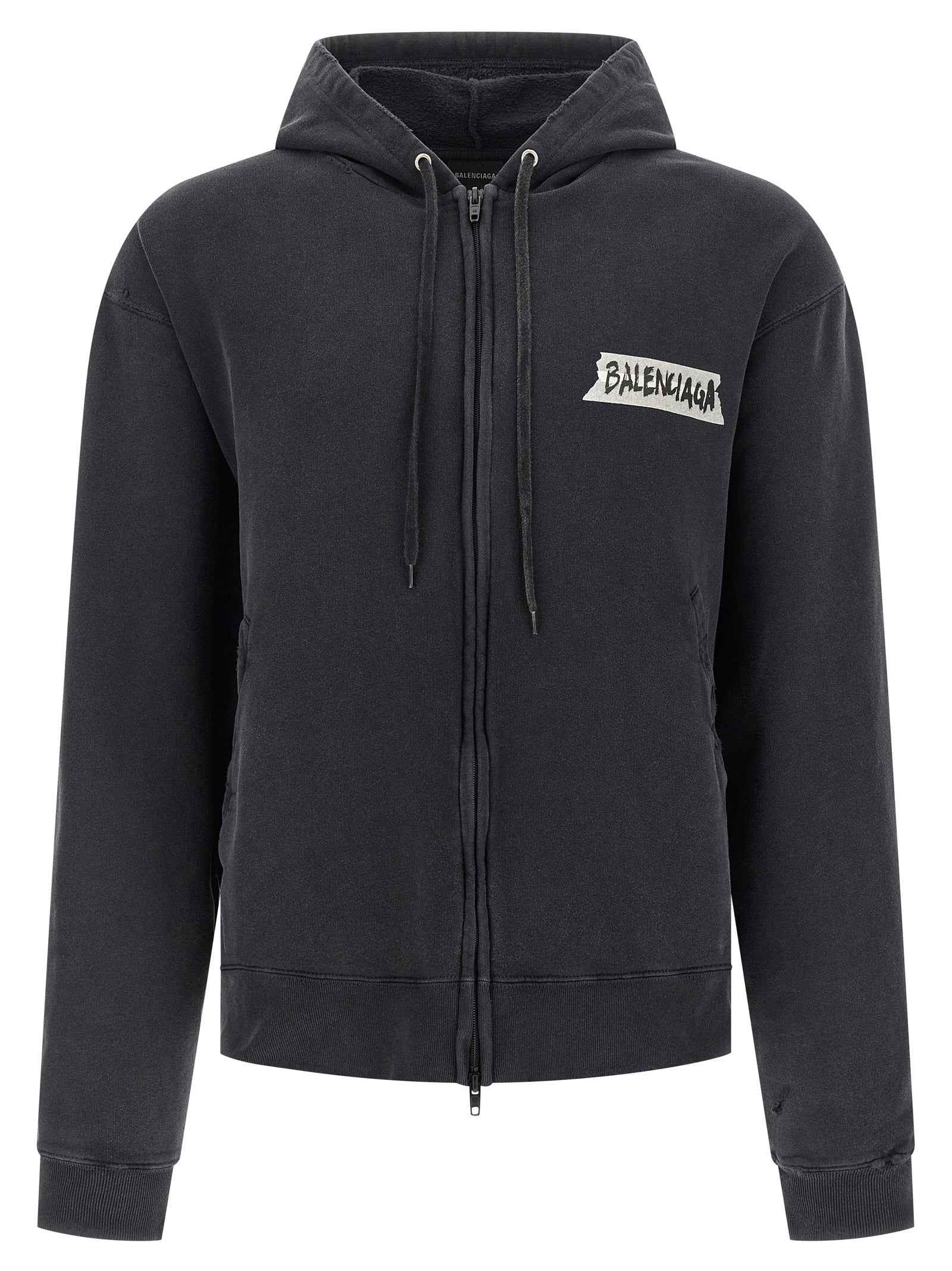 Black Cotton Sweatshirt