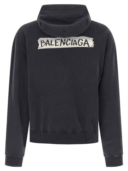 Black Cotton Sweatshirt