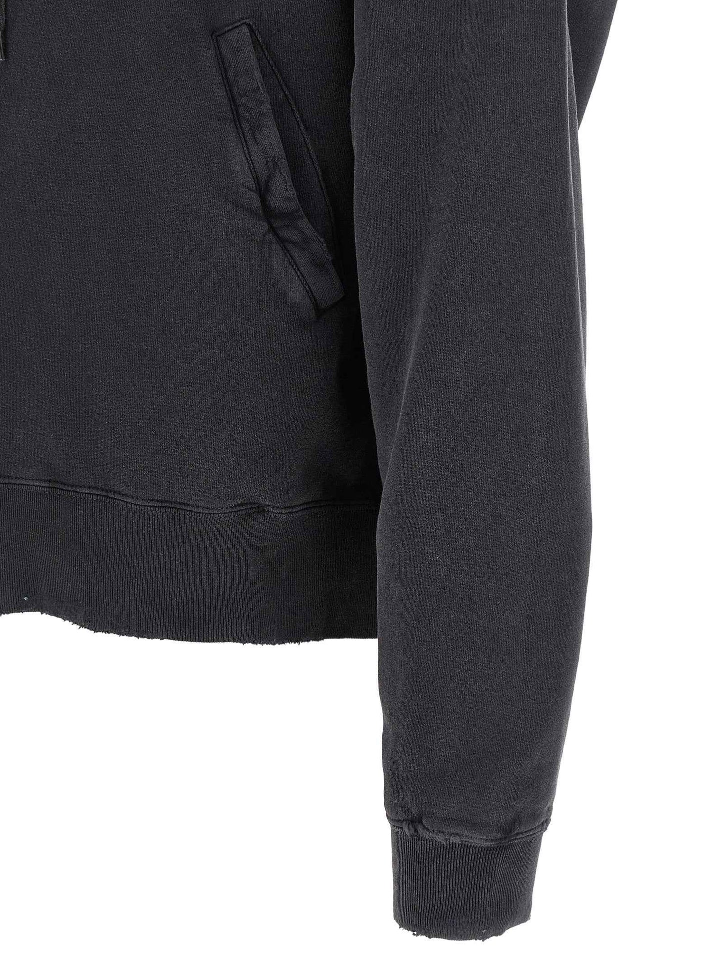 Black Cotton Sweatshirt