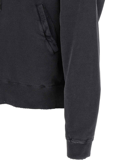Black Cotton Sweatshirt