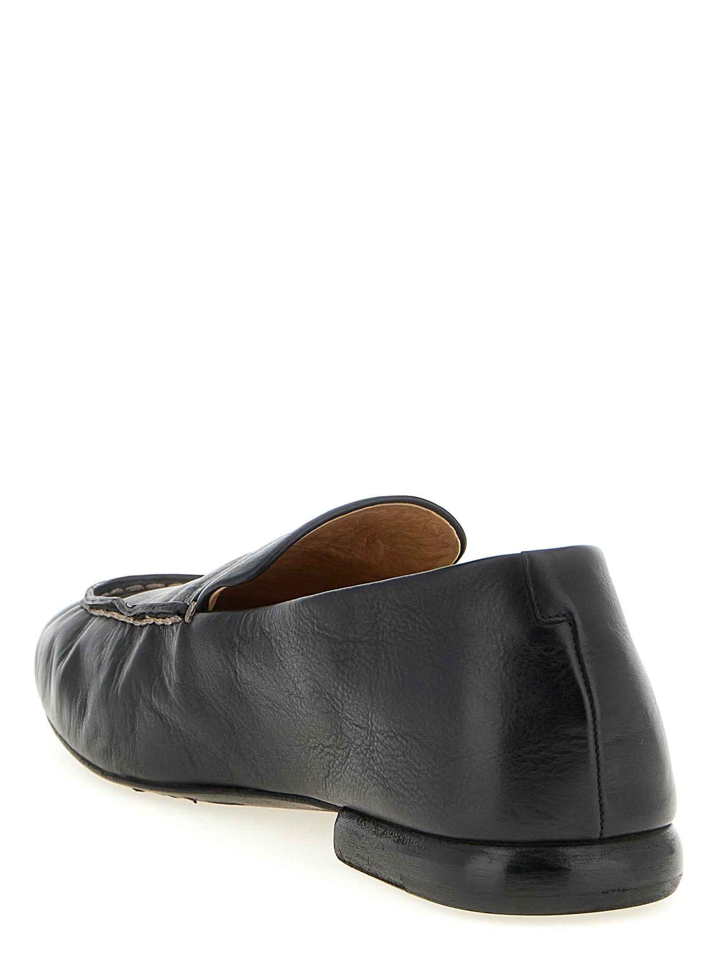 Black Calfskin Slip-On Loafers