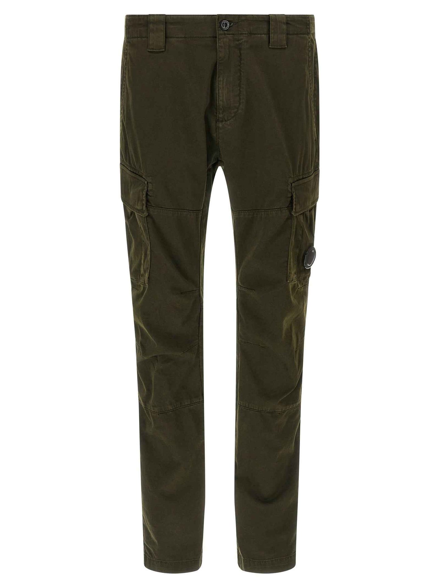Bicolor Cotton Cargo Pants