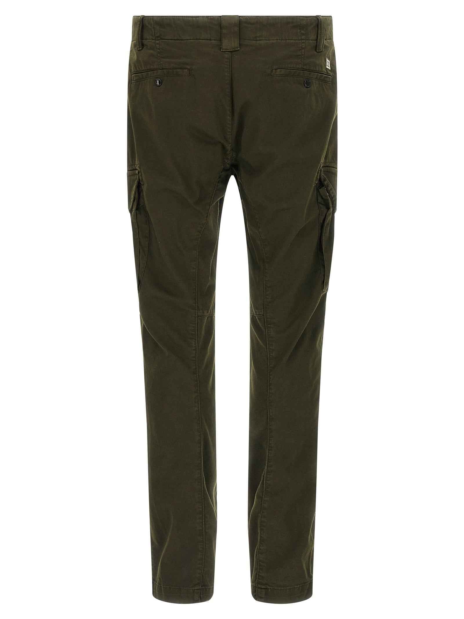 Bicolor Cotton Cargo Pants