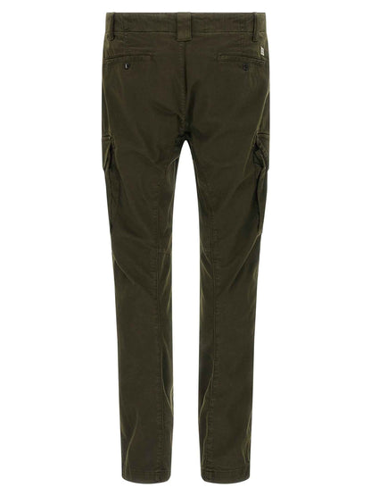 Bicolor Cotton Cargo Pants