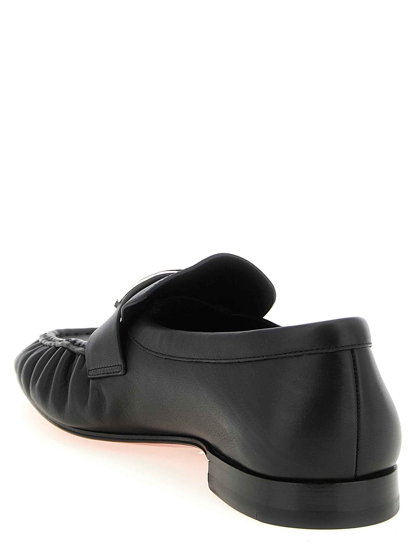 Black Calfskin Slip-On Loafers