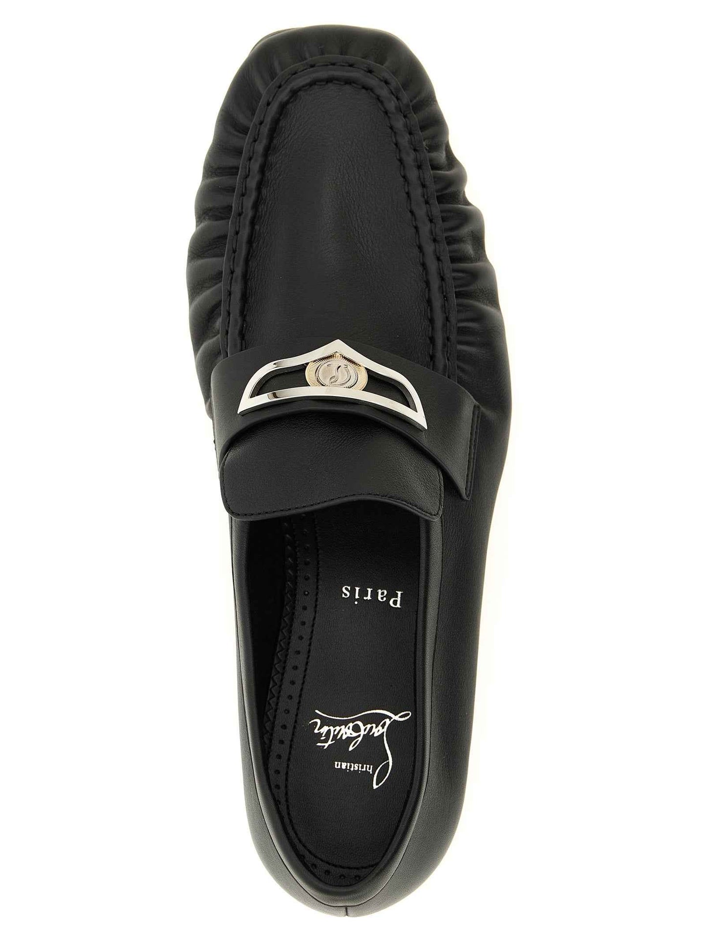 Black Calfskin Slip-On Loafers