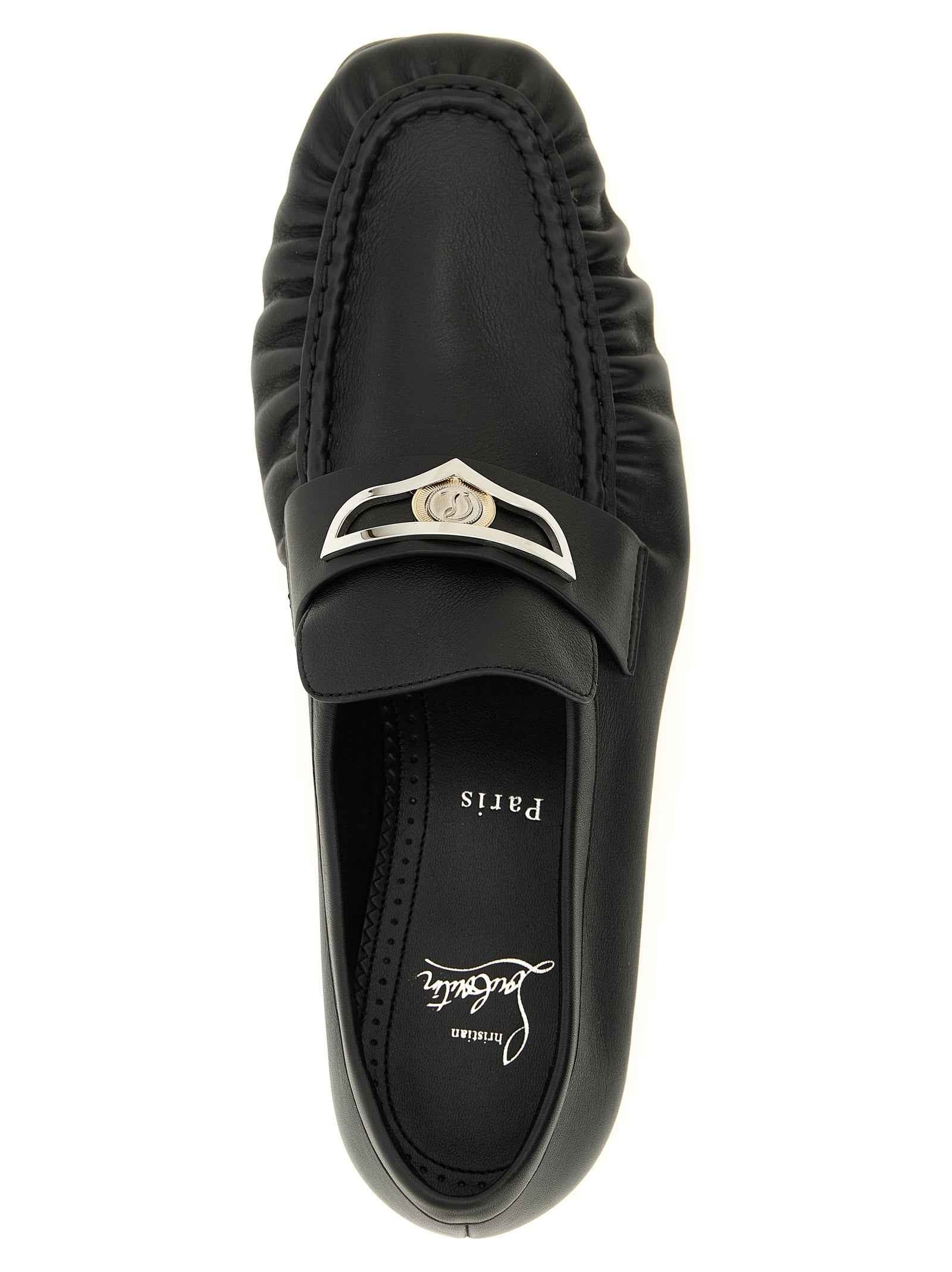 Black Calfskin Slip-On Loafers