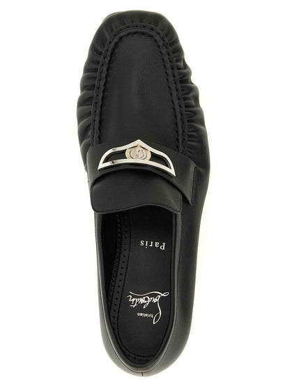 Black Calfskin Slip-On Loafers